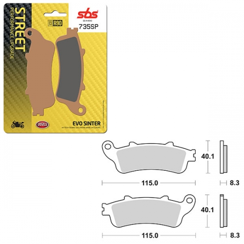 SBS SP EVO SINTER FRONT BRAKE PAD (6390735108)