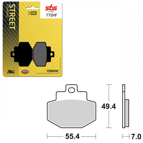 SBS ATV/UTV CERAMIC BRAKE PAD (6190772108)