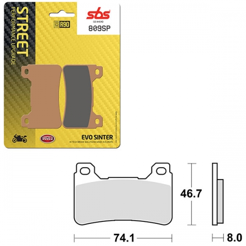 SBS SP EVO SINTER FRONT BRAKE PAD (6390809108)