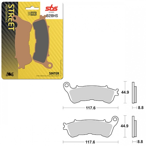 SBS PERFORMANCE HS SINTER FRONT BRAKE PAD (6250828108)