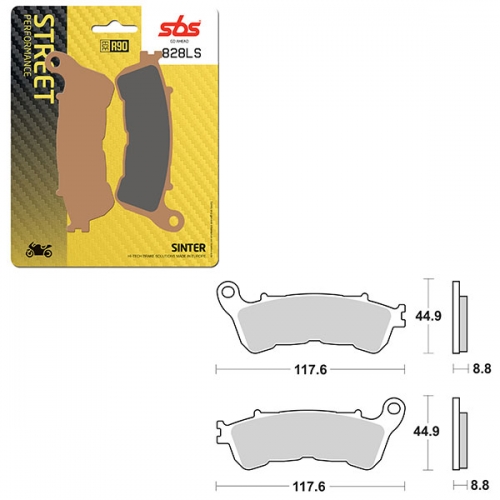 SBS PERFORMANCE LS SINTER REAR BRAKE PAD (6260828108)