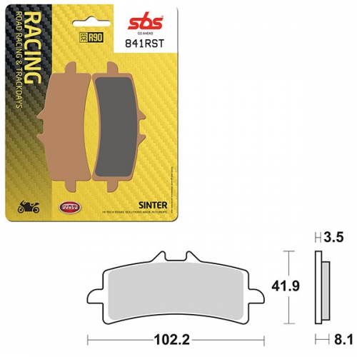 SBS ROAD RACING & TRACKDAYS SINTER FRONT BRAKE PAD (6470841108)