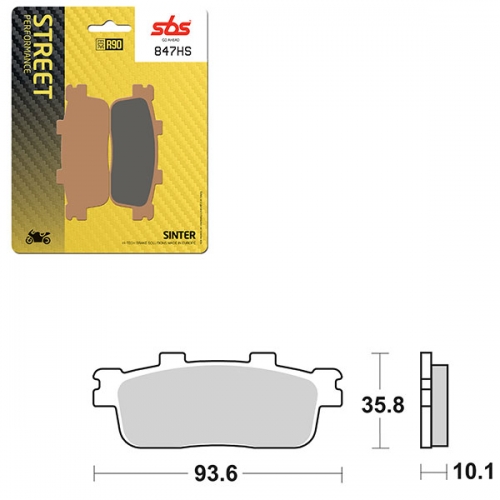 SBS PERFORMANCE HS SINTER BRAKE PAD (6250847100)