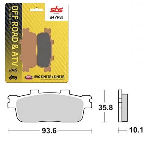 SBS ATV/UTV EVO SINTER BRAKE PAD (6280847100)