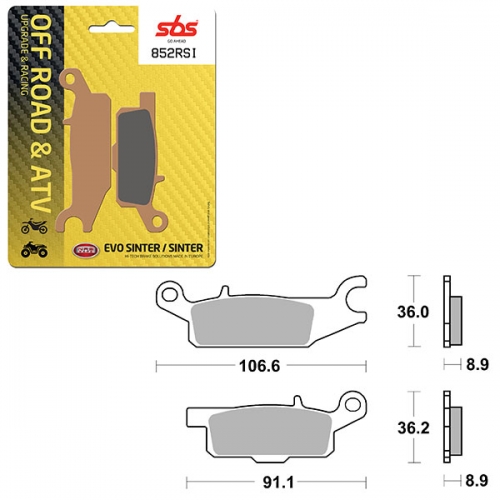 SBS ATV/UTV EVO SINTER BRAKE PAD (6280852108)