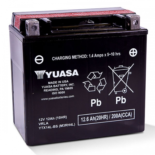 YUASA AGM Battery (YUAM3RH4L)