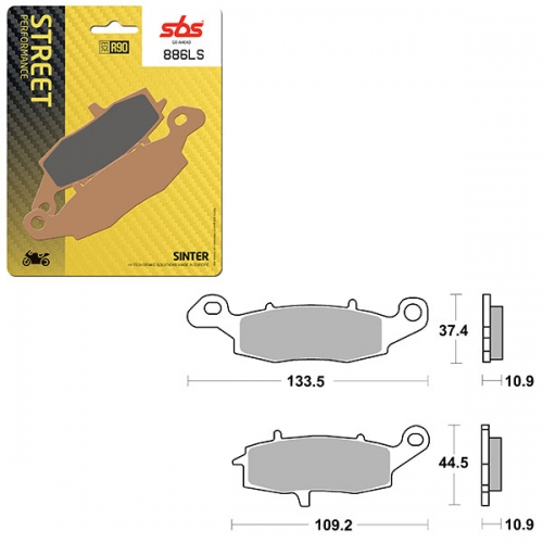 SBS PERFORMANCE LS SINTER REAR BRAKE PAD (6260886108)