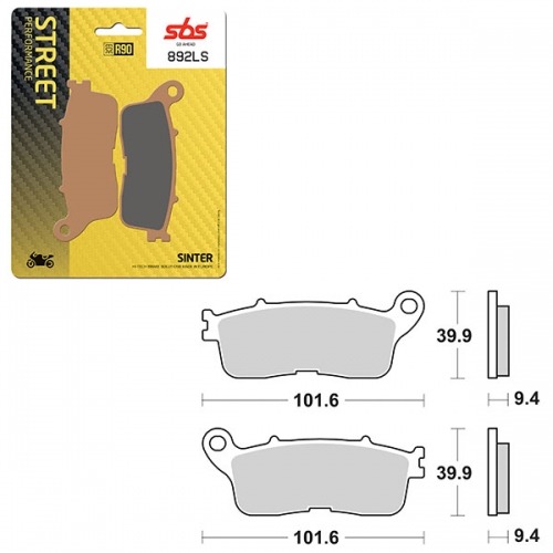 SBS PERFORMANCE LS SINTER REAR BRAKE PAD (6260892108)