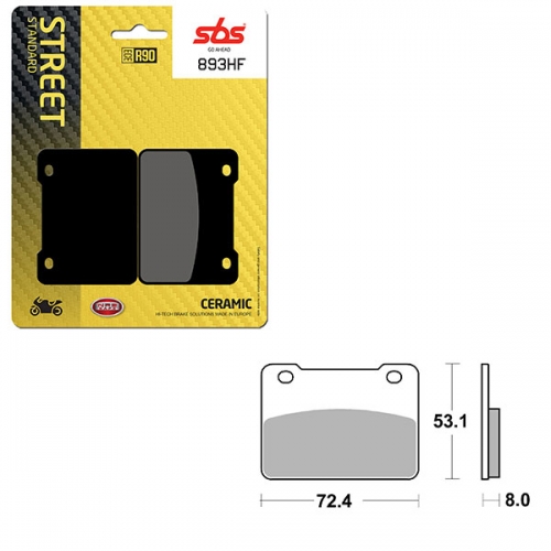 SBS ATV/UTV CERAMIC BRAKE PAD (6190893108)