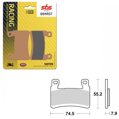 SBS ROAD RACING & TRACKDAYS SINTER FRONT BRAKE PAD (6470894108)