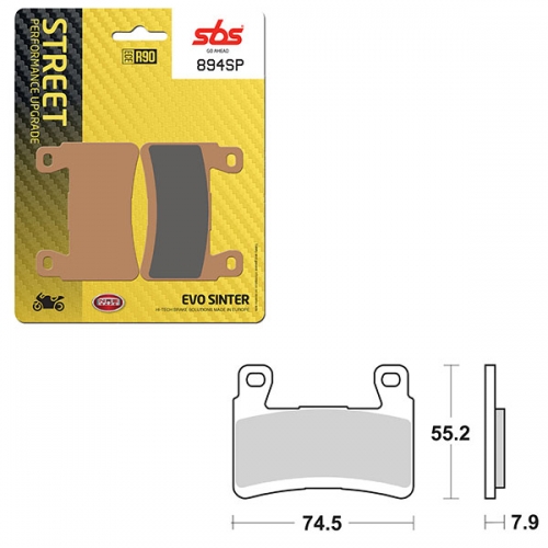 SBS SP EVO SINTER FRONT BRAKE PAD (6390894108)