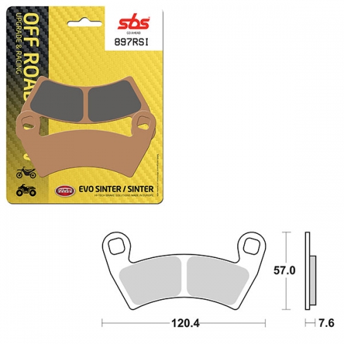 SBS ATV/UTV EVO SINTER BRAKE PAD (6280897108)