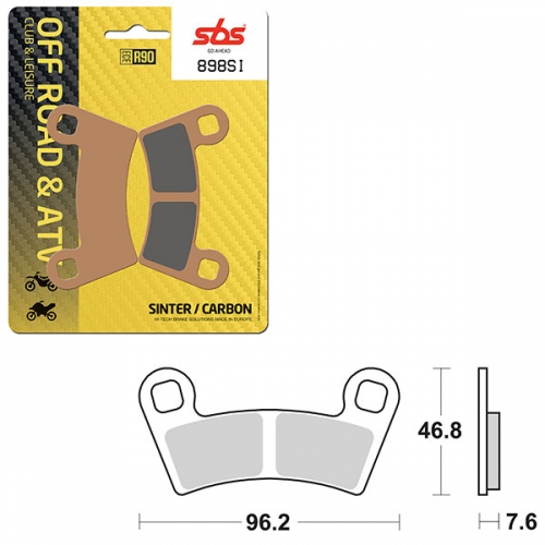 SBS ATV/UTV SINTER BRAKE PAD (6240898108)