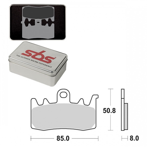 SBS DS-1 DUAL SINTER DYNAMIC RACING CONCEPT FRONT BRAKE PAD (6370900106)