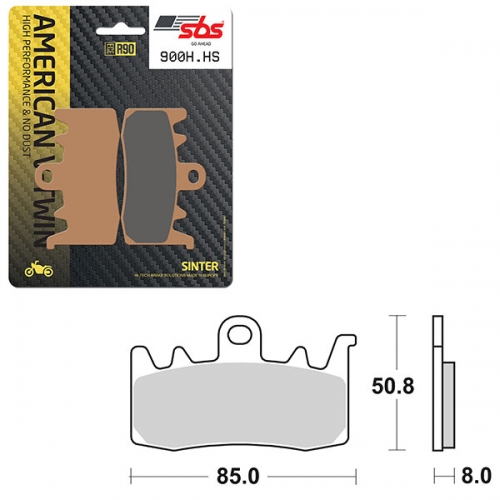 SBS HIGH PERFORMANCE & NO DUST SINTER FRONT BRAKE PAD (6550900108)