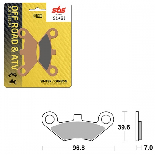 SBS ATV/UTV SINTER BRAKE PAD (6240914108)