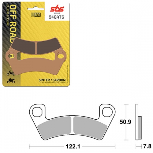 SBS ATV/UTV SINTER BRAKE PAD (6460946108)