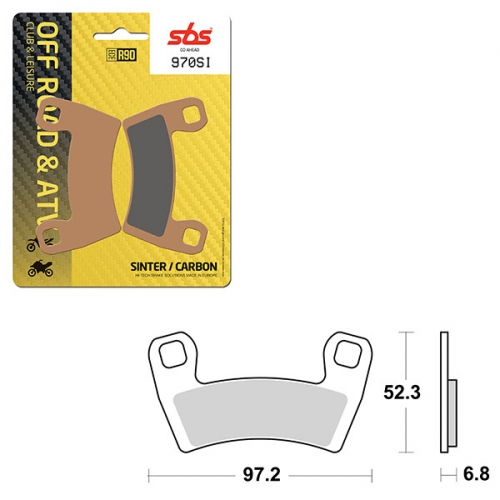 SBS ATV/UTV SINTER BRAKE PAD (6240970108)