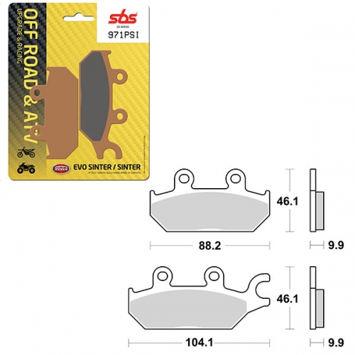 SBS ATV/UTV EVO SINTER BRAKE PAD (6450971108)