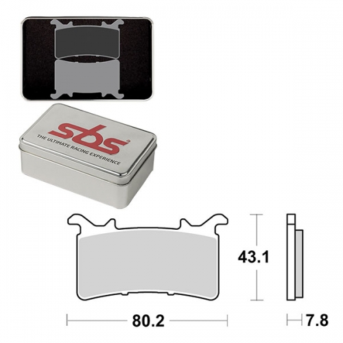 SBS DS-1 DUAL SINTER DYNAMIC RACING CONCEPT FRONT BRAKE PAD (6370985106)